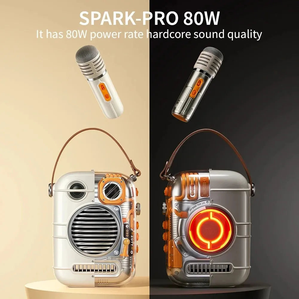 Divoom Spark Pro Bluetooth Portable Karaoke Speaker - Bear Hugs