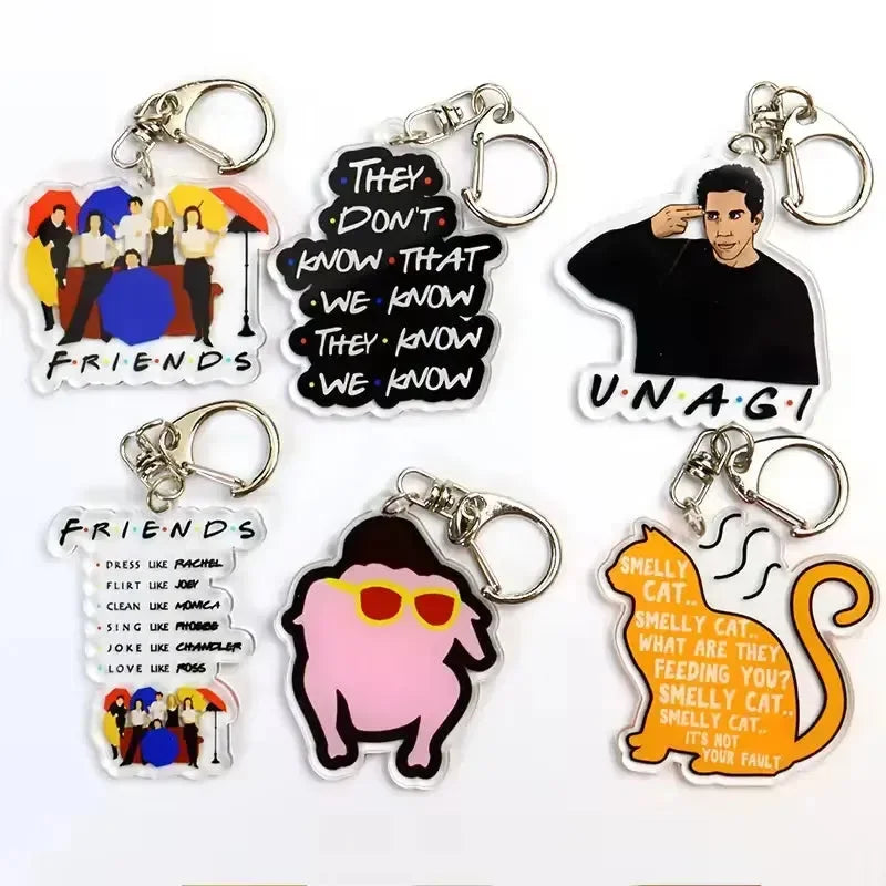Nostalgic Friends TV Show Keychains