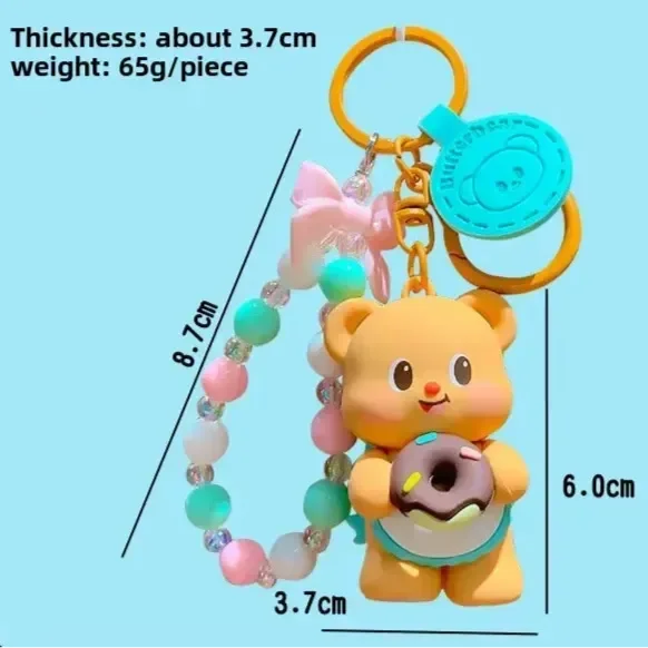 Butterbear Sweet Donut Keychain