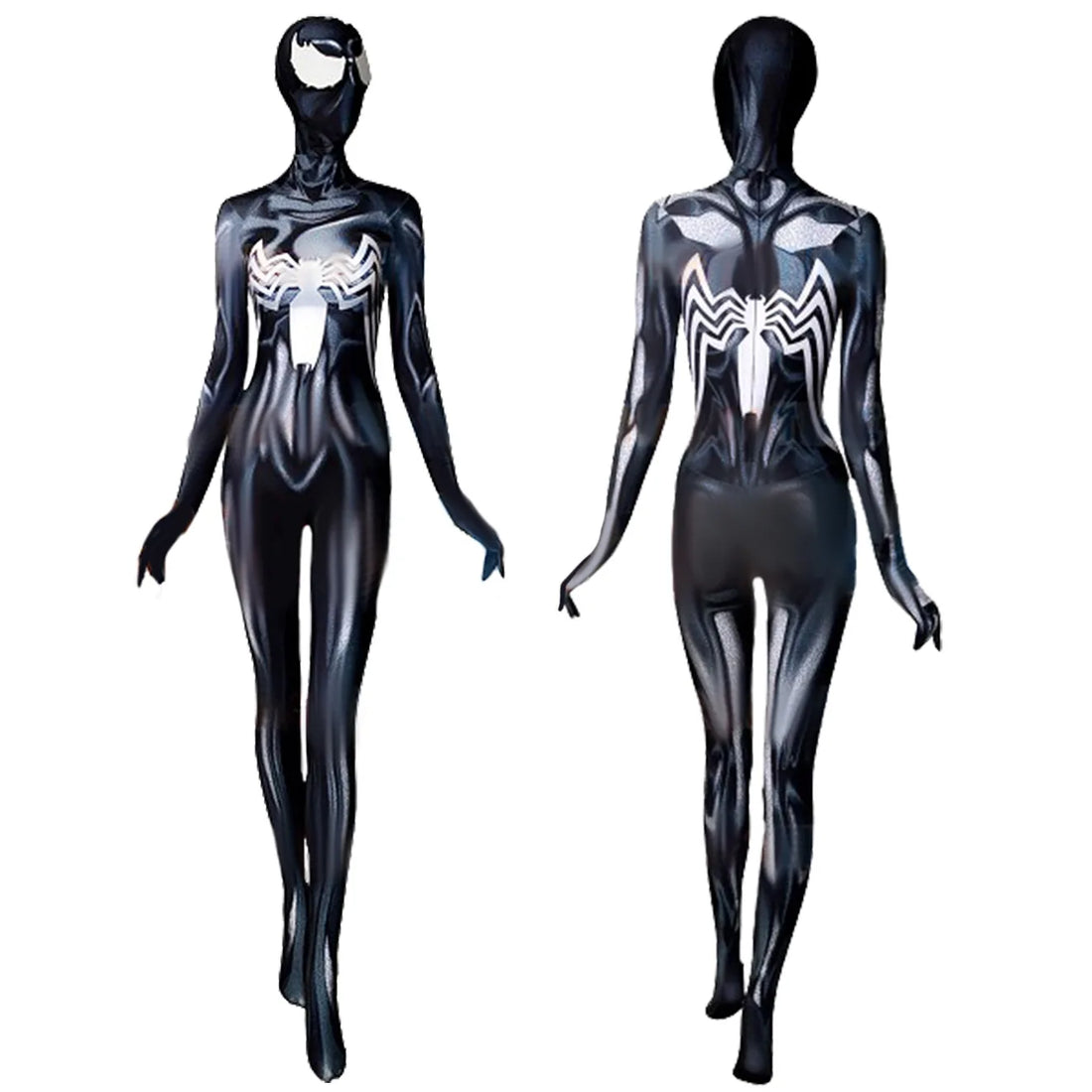 She-Venom Cosplay Venom Anne Weying Costume 3D Printed Spandex Bodysuits Woman Superhero Halloween Costume for Adult Female - Bear Hugs