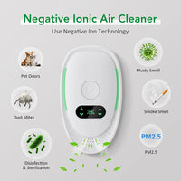 Plug-In Air Purifier Negative Ion Generator Mini Air Ionizer Dust Smoke Odor Remove For Home Bathroom Pet Air Cleaner Freshener - Bear Hugs