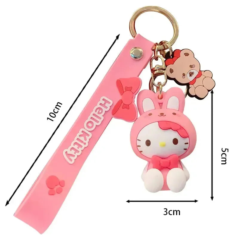 Sanliou Hoodie Cute Girl 3D Keychain