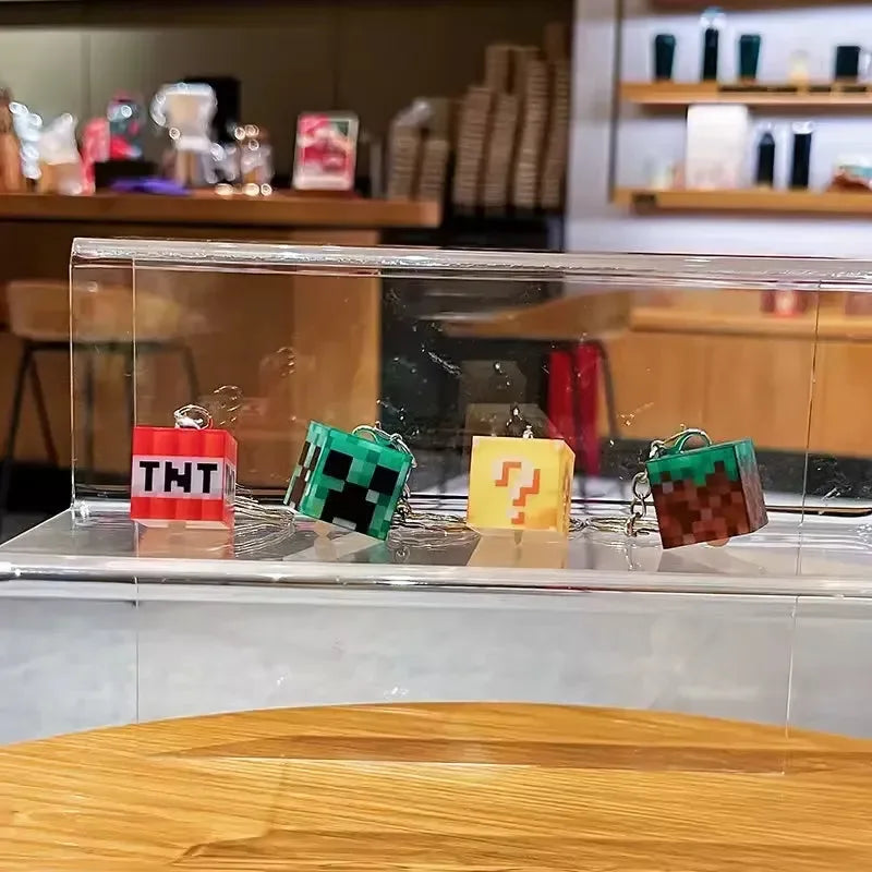 Minekraft Block Beacon LED Keychain