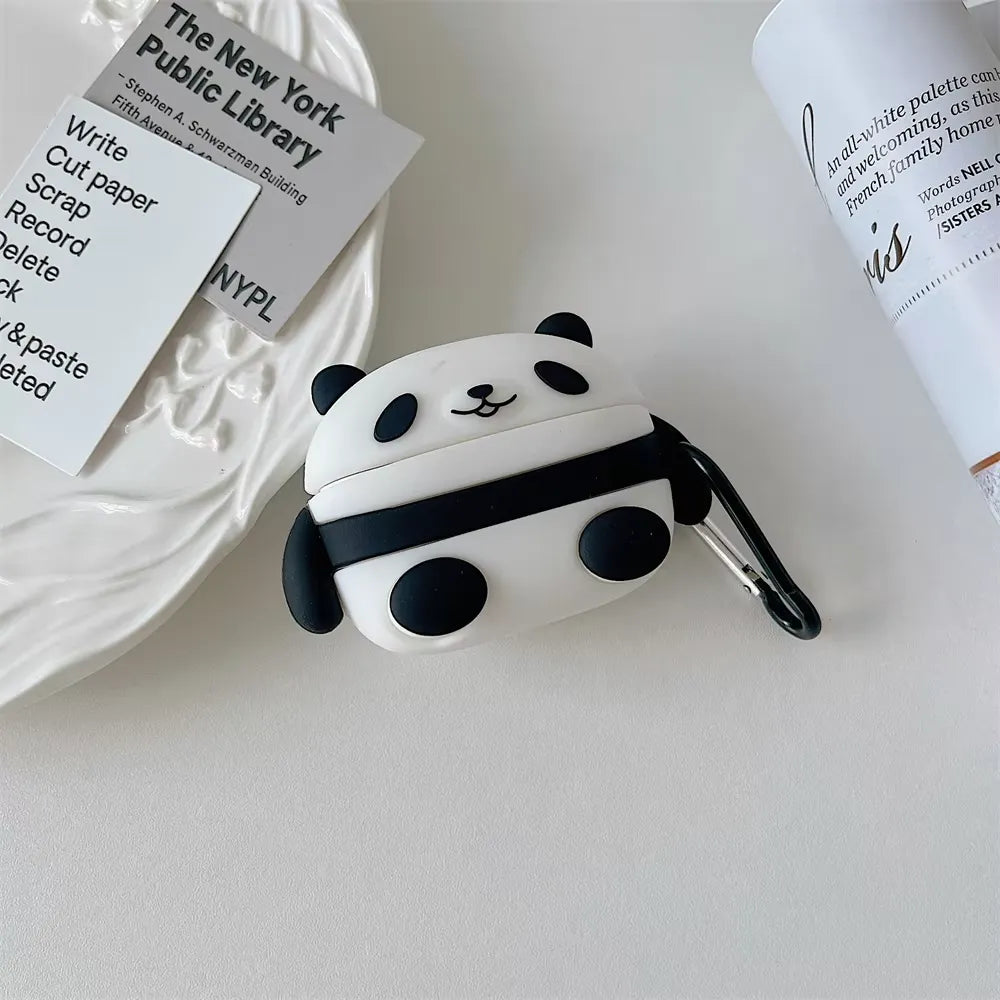 Cartoon Panda Silicon Case (For Airpods)