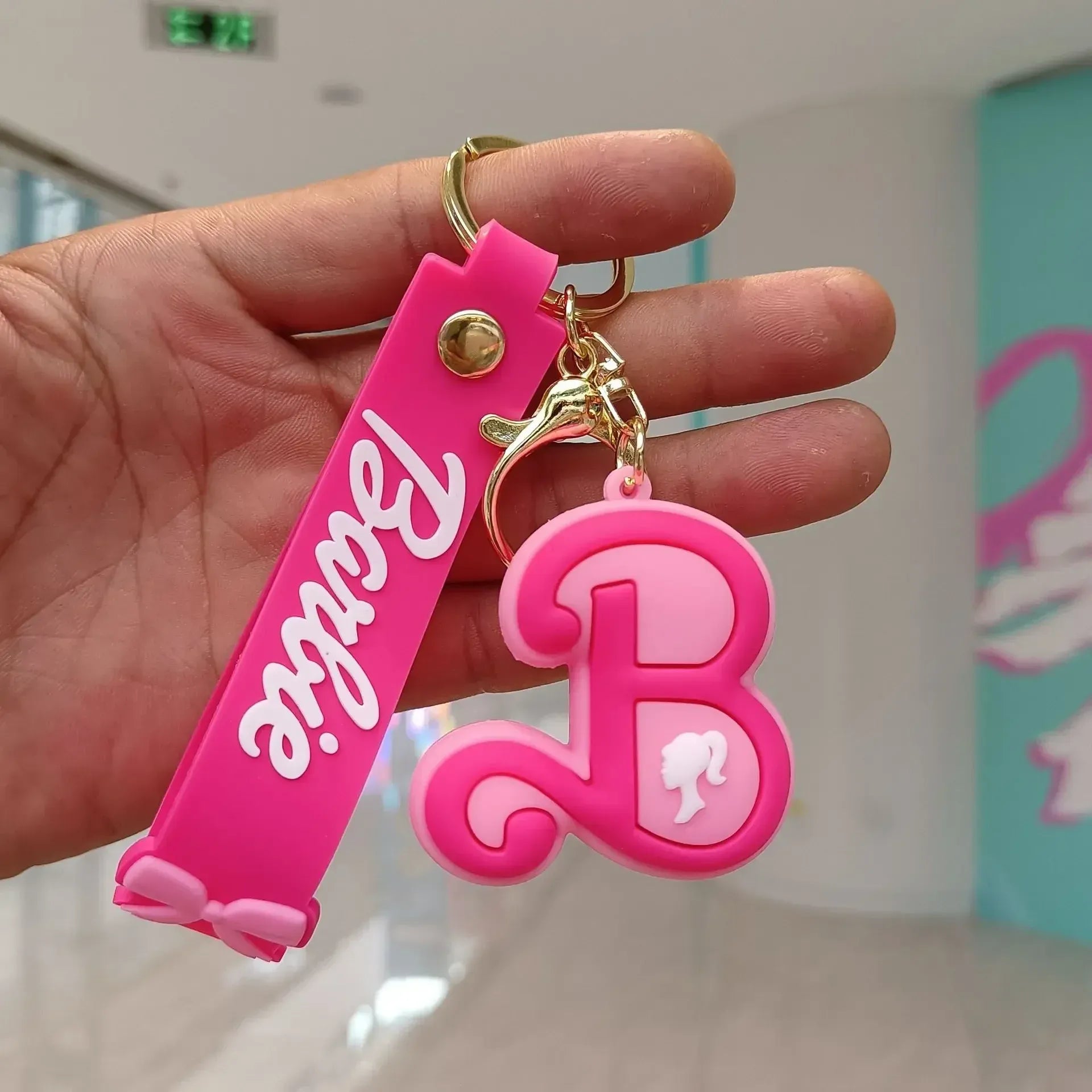 Pink Barbie 3D Keychain