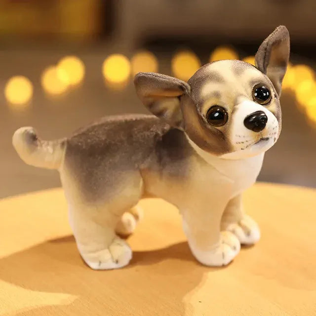 Adorable Realistic Plush Dog Toy (25 cm)