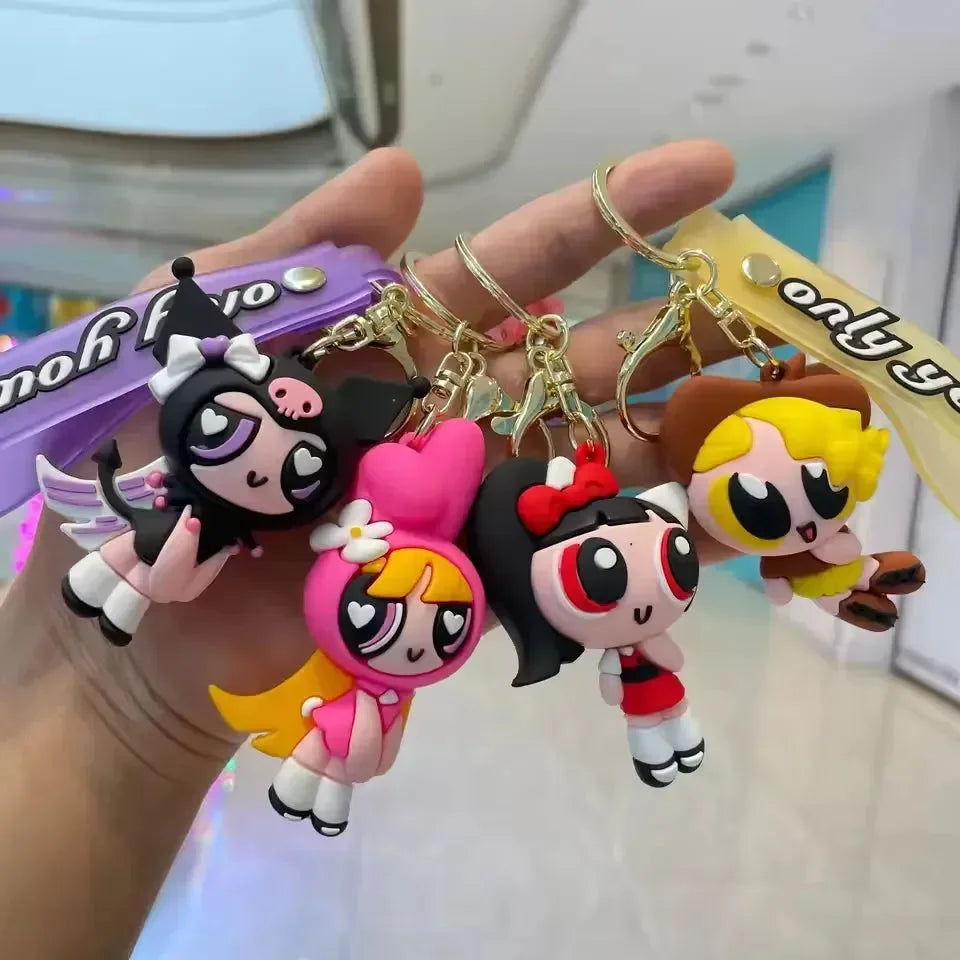 Sanliou Powerpuff Pocket Protectors Keychain