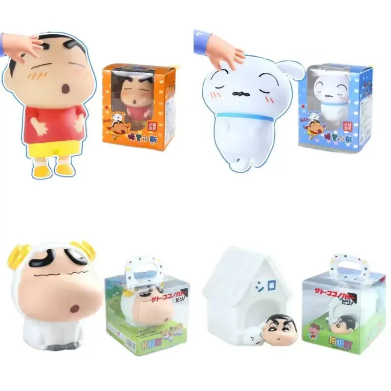 Squishy Shinchan & Shiro Night Lamp