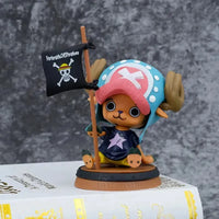 One Piece Chopper With Flag Action Figure (9 cm)