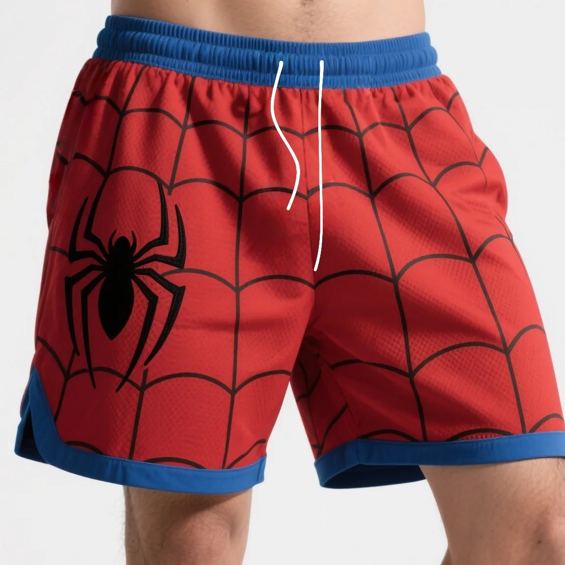 Summer Adult Shorts with Spider - Man Print - New Arrival - Bear Hugs