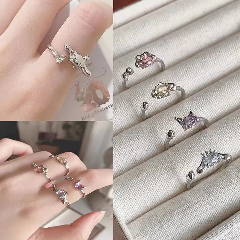 Kawaii Sanrio Characters Silver Ring