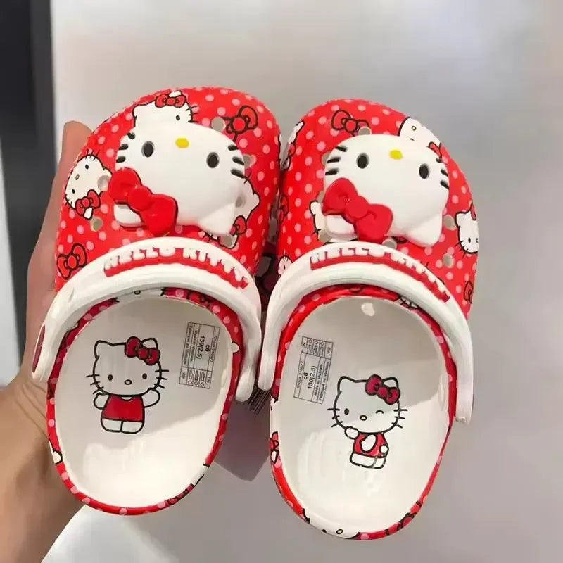 Hello Kitty Red & White Clogs