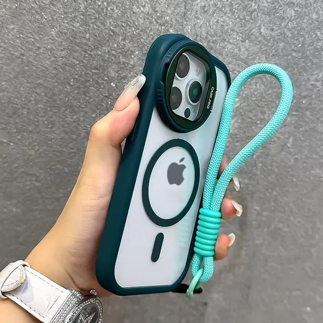 Fold Glass Lens Transparent Case (For iPhones)