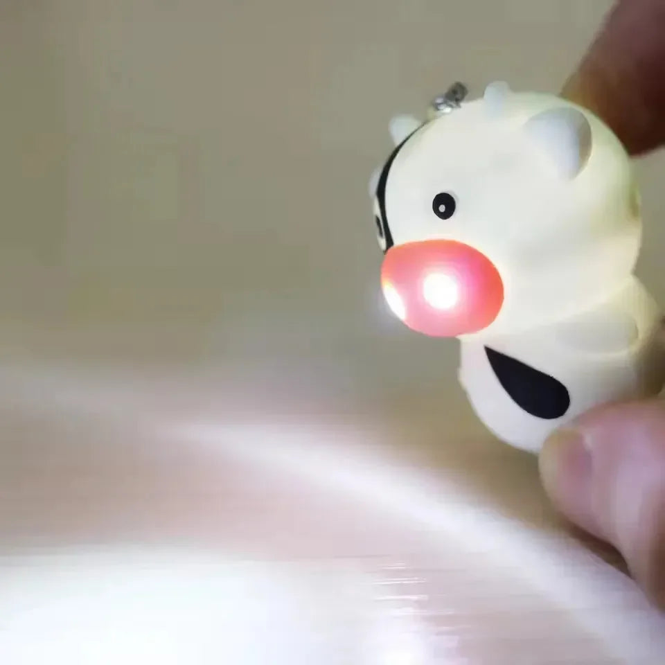 Porte-clés LED lumineux Cow-Orable