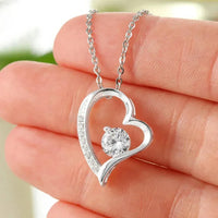 Timeless Rose Gift Set with Adorable Heart Pendant Necklace - Bear Hugs