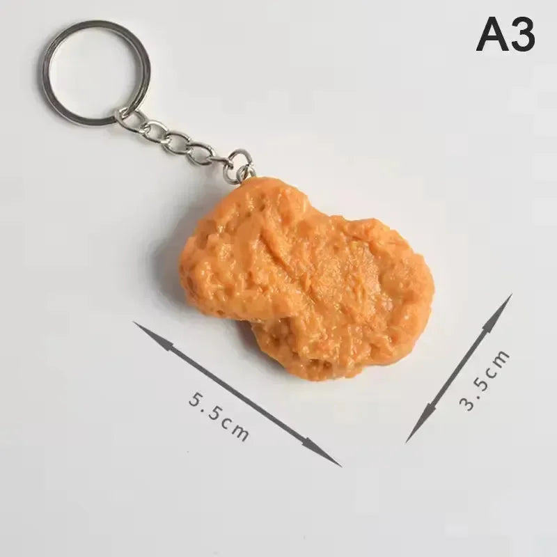 Fry-Day Feast Fast Food Keychain