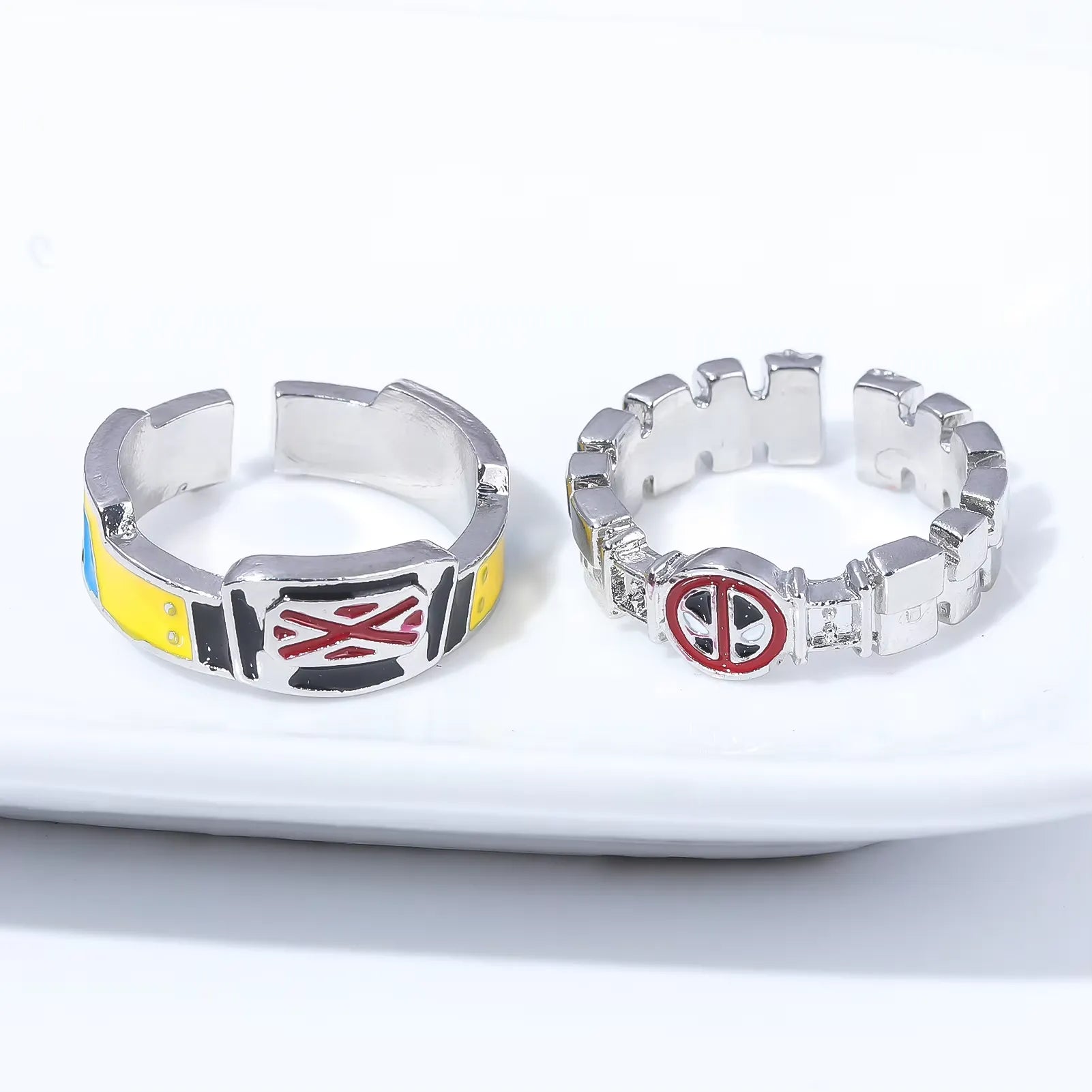 Elegant Deadpool and Wolverine Ring