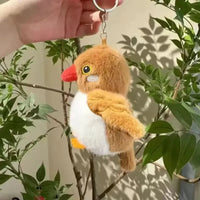 Feathered Friends Bird Plush Keychain