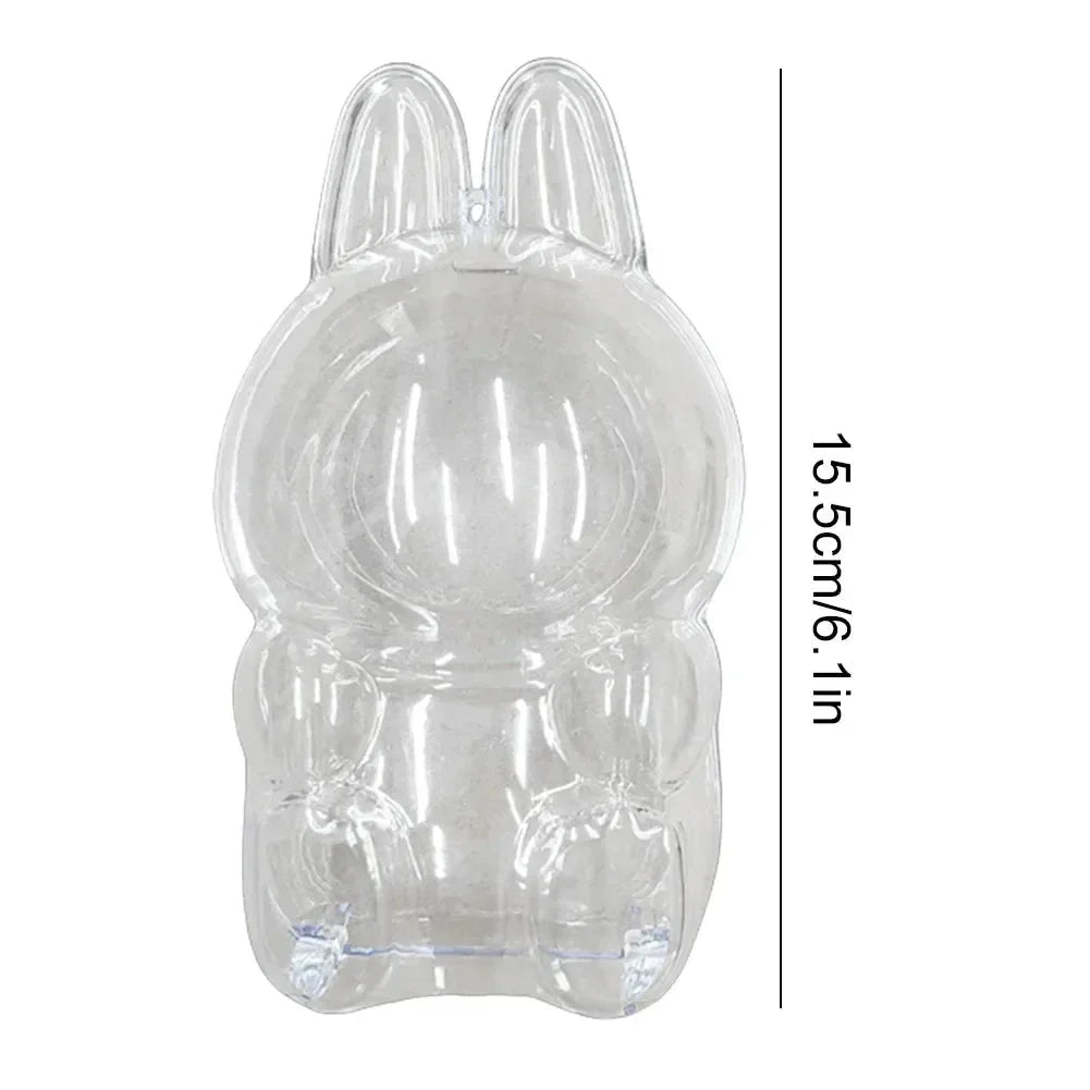 Labubu Transparent Protective Cover - Bear Hugs