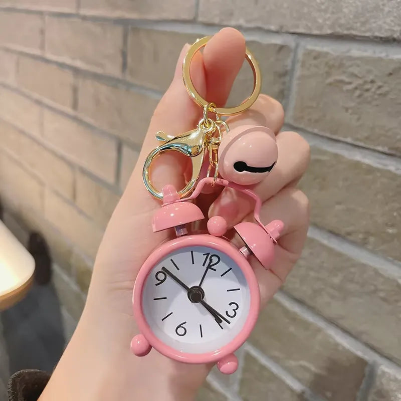 Creative Mini Alarm Clock Keychain