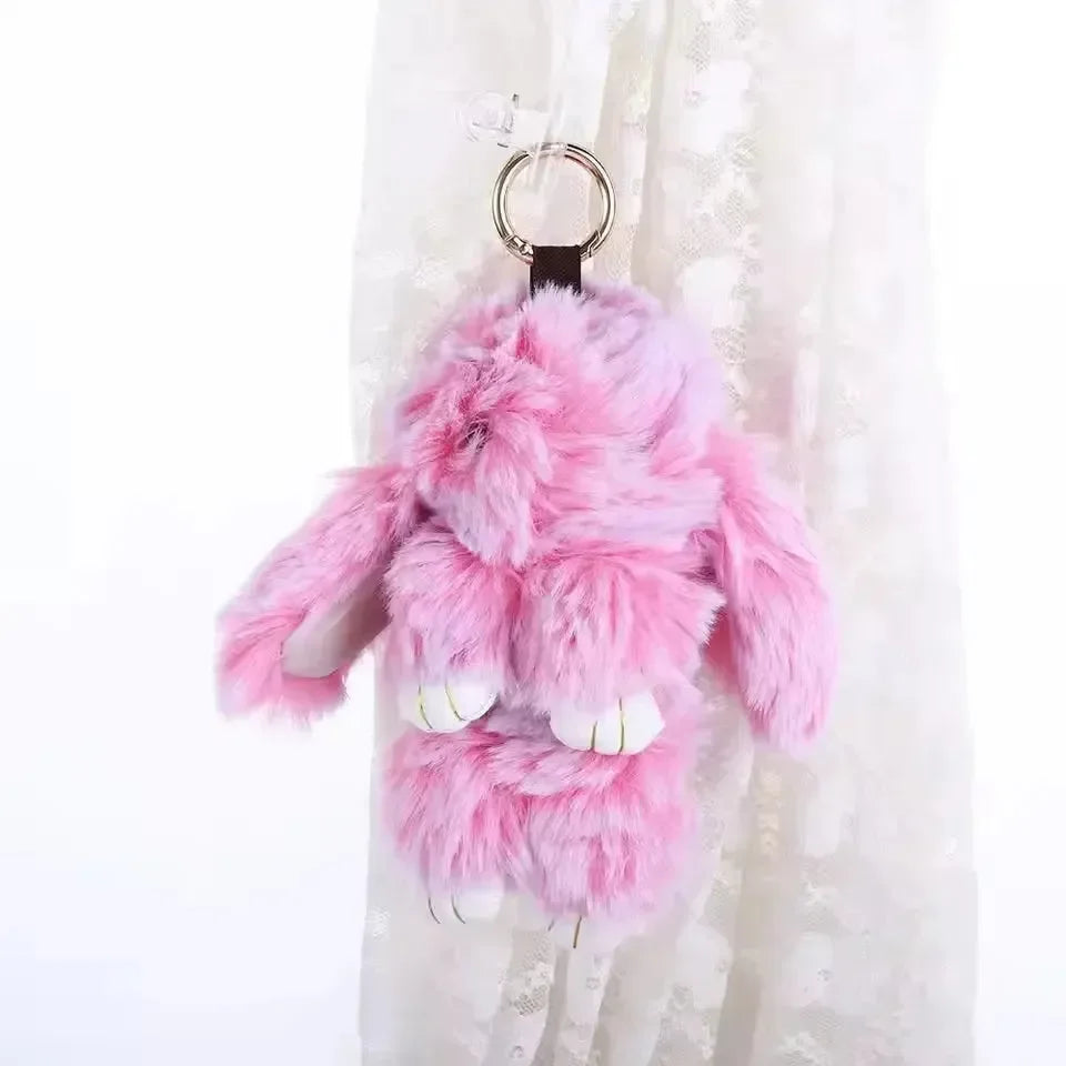 Ultra-Furry Bunny Plush Keychain