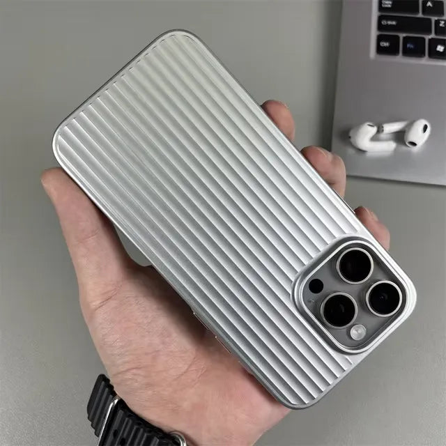 Luxury Rimo Corrugated Pattern Case (For iPhones)