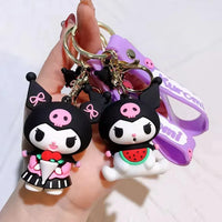 Kuromi Style Spree Silicone Keychain