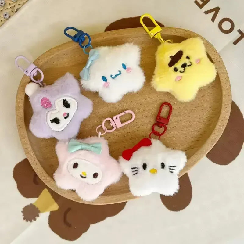 Porte-clés en peluche étoilée Sanliou 
