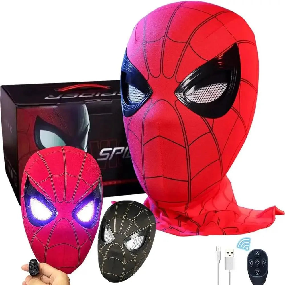 SpiderVision Luxe Mask: Spider-Man Mask with Moving Eyes - Bear Hugs