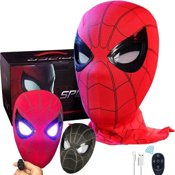 SpiderVision Luxe Mask: Spider-Man Mask with Moving Eyes - Bear Hugs