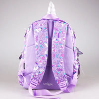 Smiggle Purple Unicorn Wing Shaped Backpack