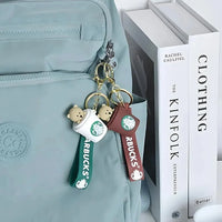 Bear-ista Brews Starbucks Cup Keychain