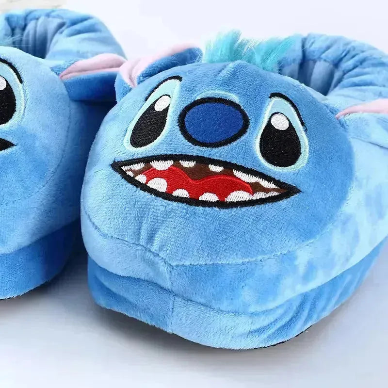 Wholesale Warm Shoes Cute Big Head on sale Stitch Warm Plush Indoor Slippers