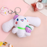 Cinnamoroll Strawberry Bag Plush Keychain