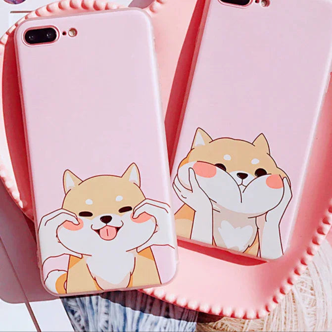 Cute Corgi Phone Case for iphone 6/6s/6plus/7/7plus/8/8P/X PN0832 - Bear Hugs