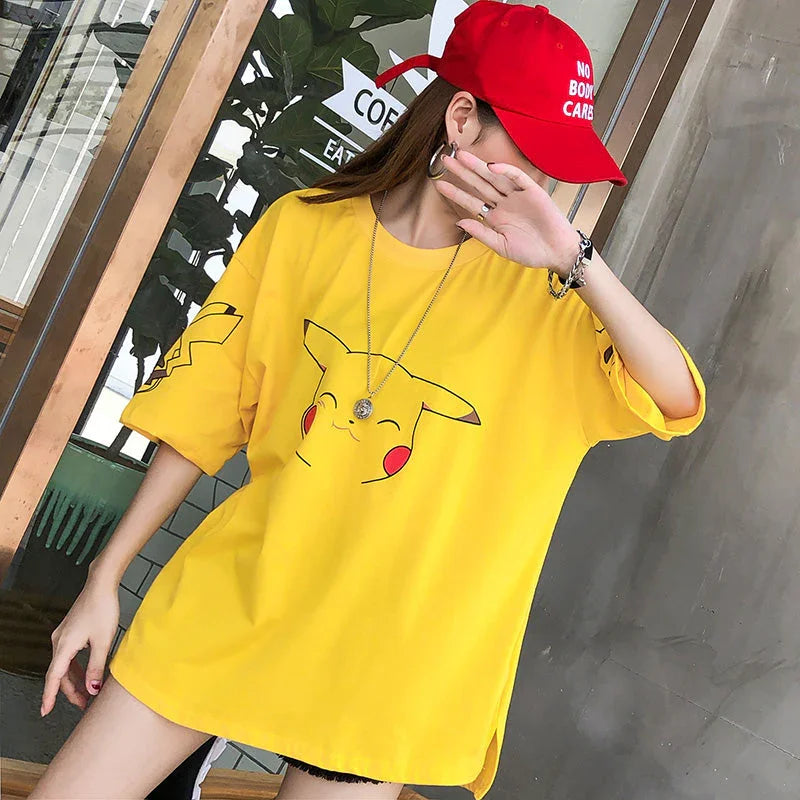 Yellow Loose Pikachu Tshirt PN1427 - Bear Hugs