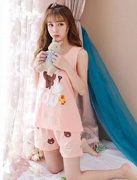 Brown Bear Pajamas Suits PN1332 - Bear Hugs