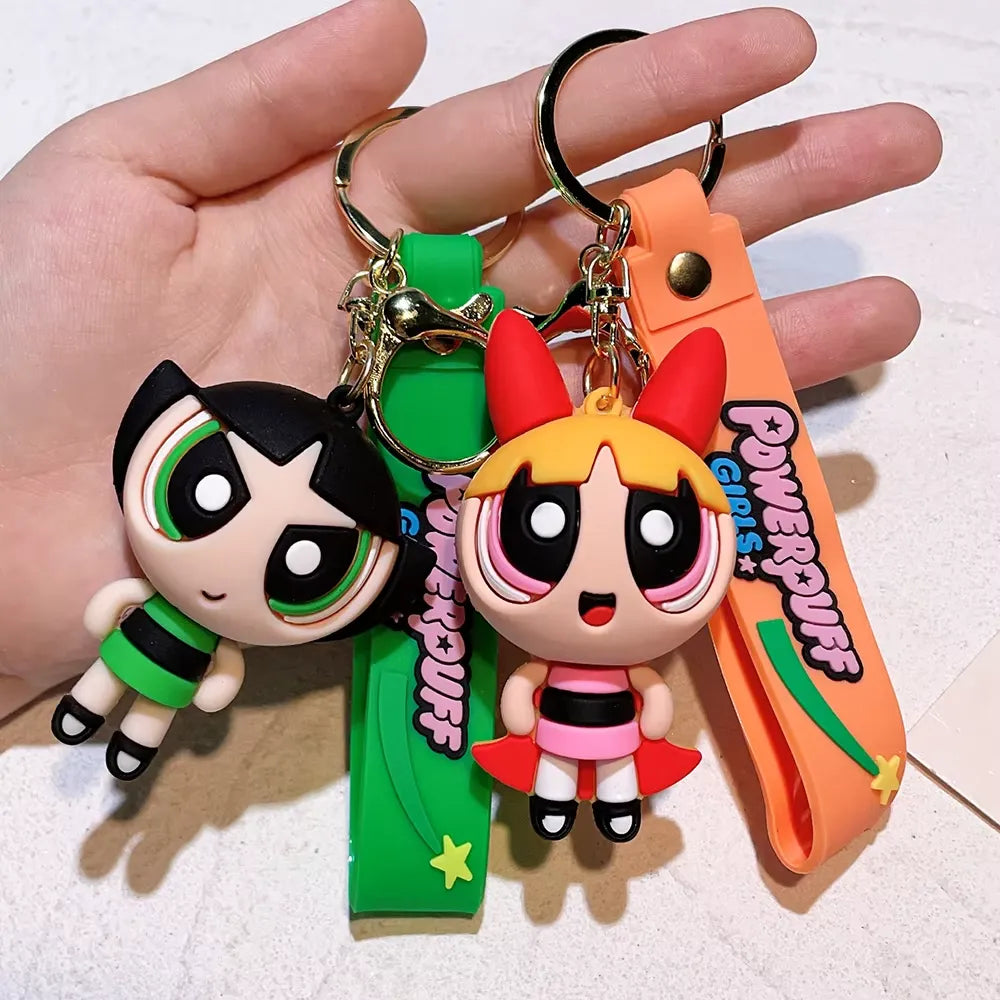 Cute Powerpuff Girls Keychains