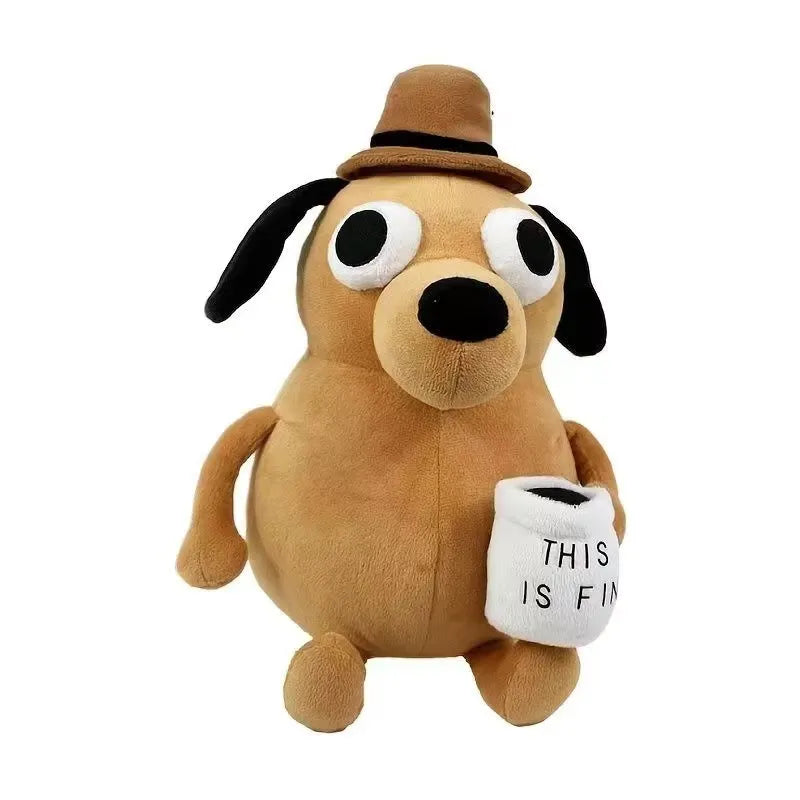 This is Fine Meme Dog Plushie (25 cm)