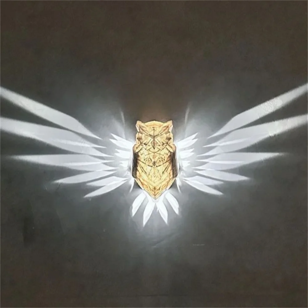 Enchanting Wall Mounted Owl & Eagle Lamp