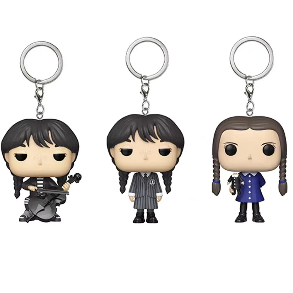 Wednesday Addams 3D Keychain