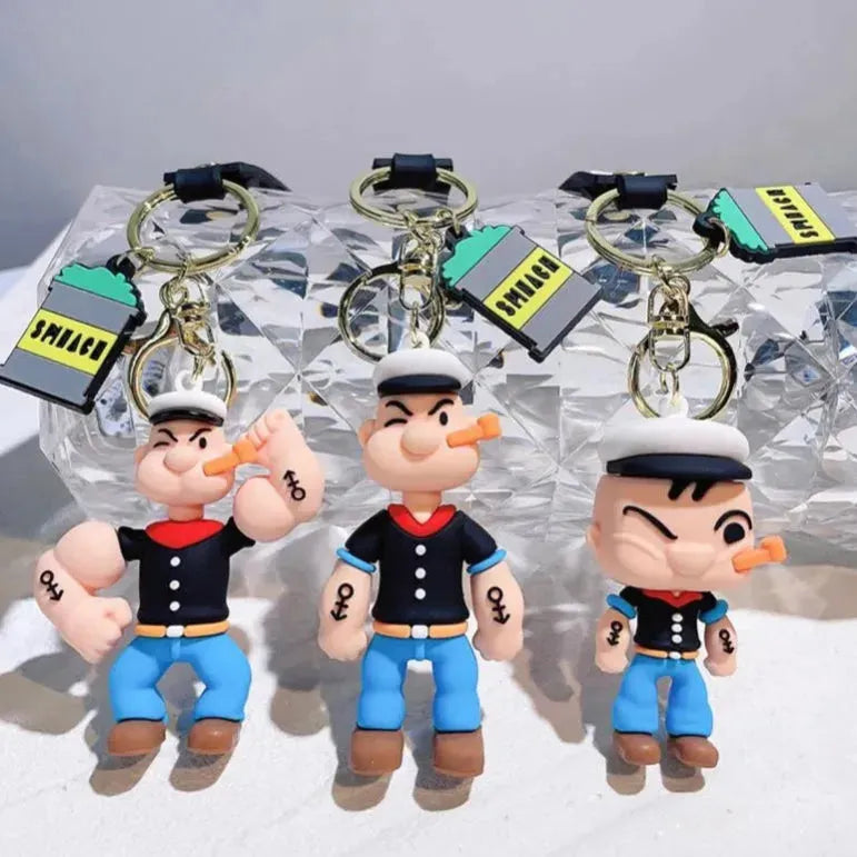 Popeye Spinach Strong 3D Keychain