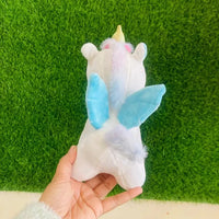 Cute Unicorn Embroidered Wings Plushie (25 cm)