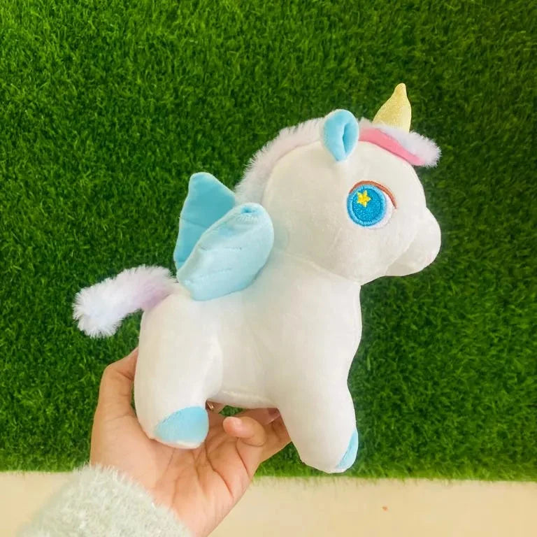 Cute Unicorn Embroidered Wings Plushie (25 cm)