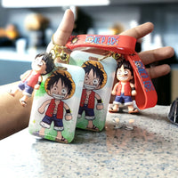 One Piece Luffy ID Card Keychain