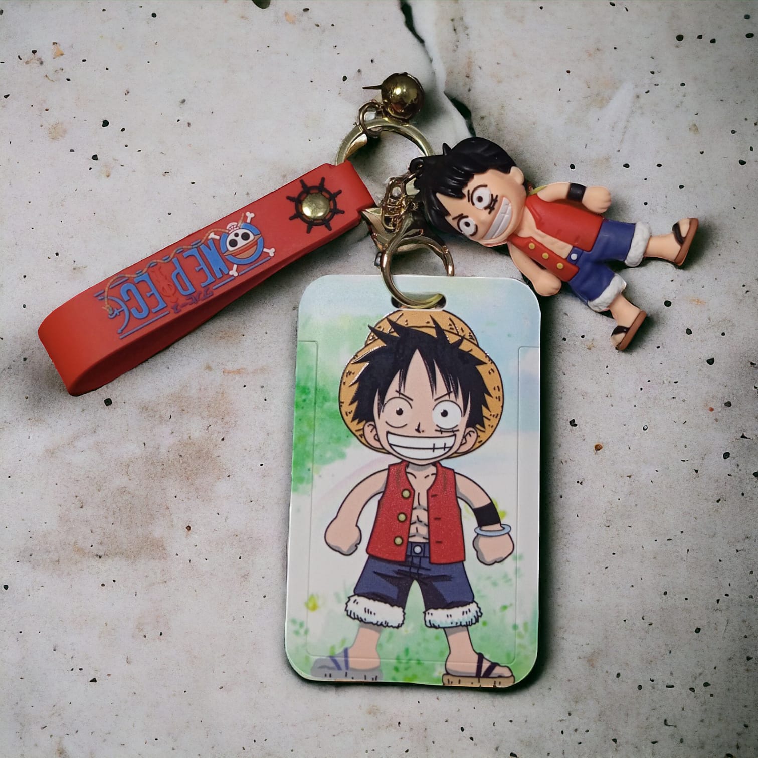 One Piece Luffy ID Card Keychain