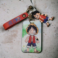 One Piece Luffy ID Card Keychain