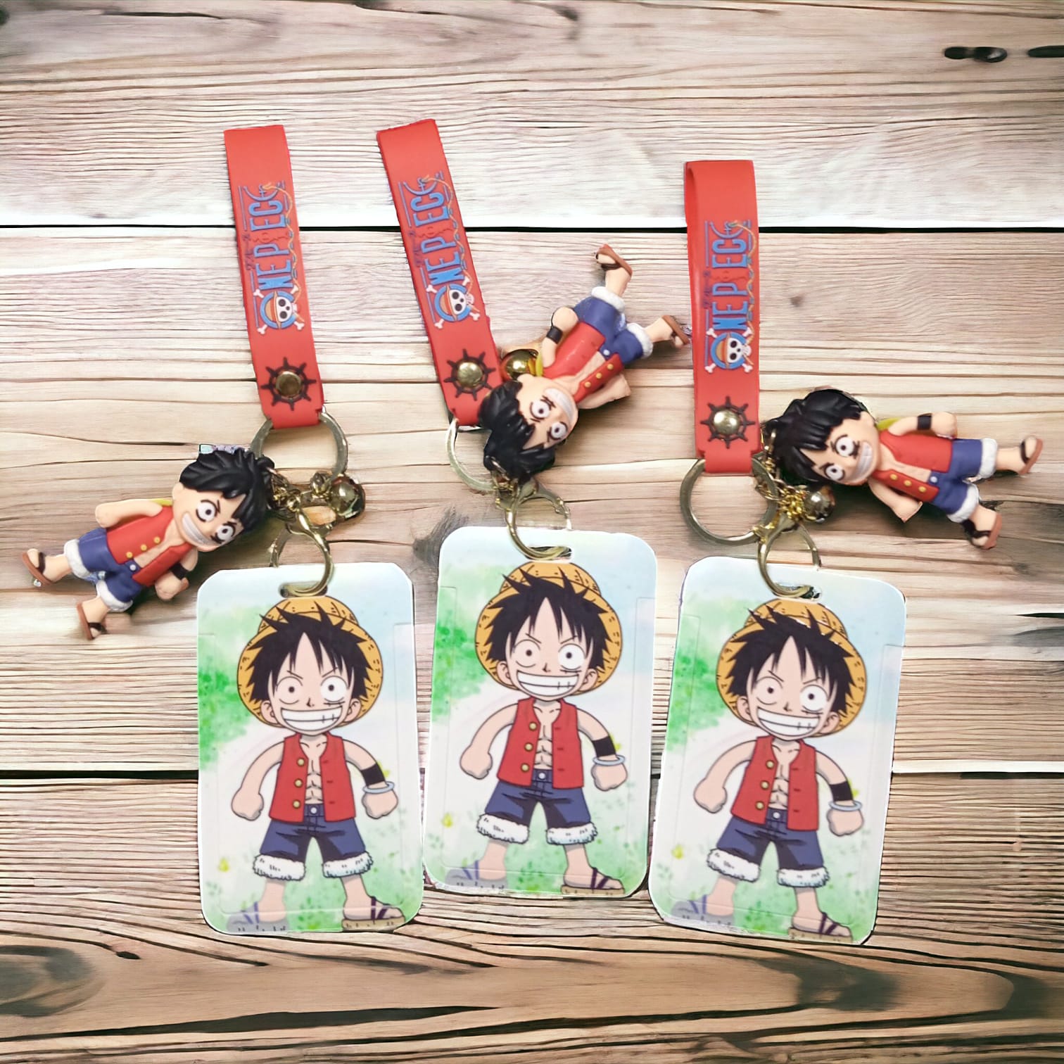 One Piece Luffy ID Card Keychain