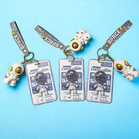 3D Space Astronaut ID Card Keychain