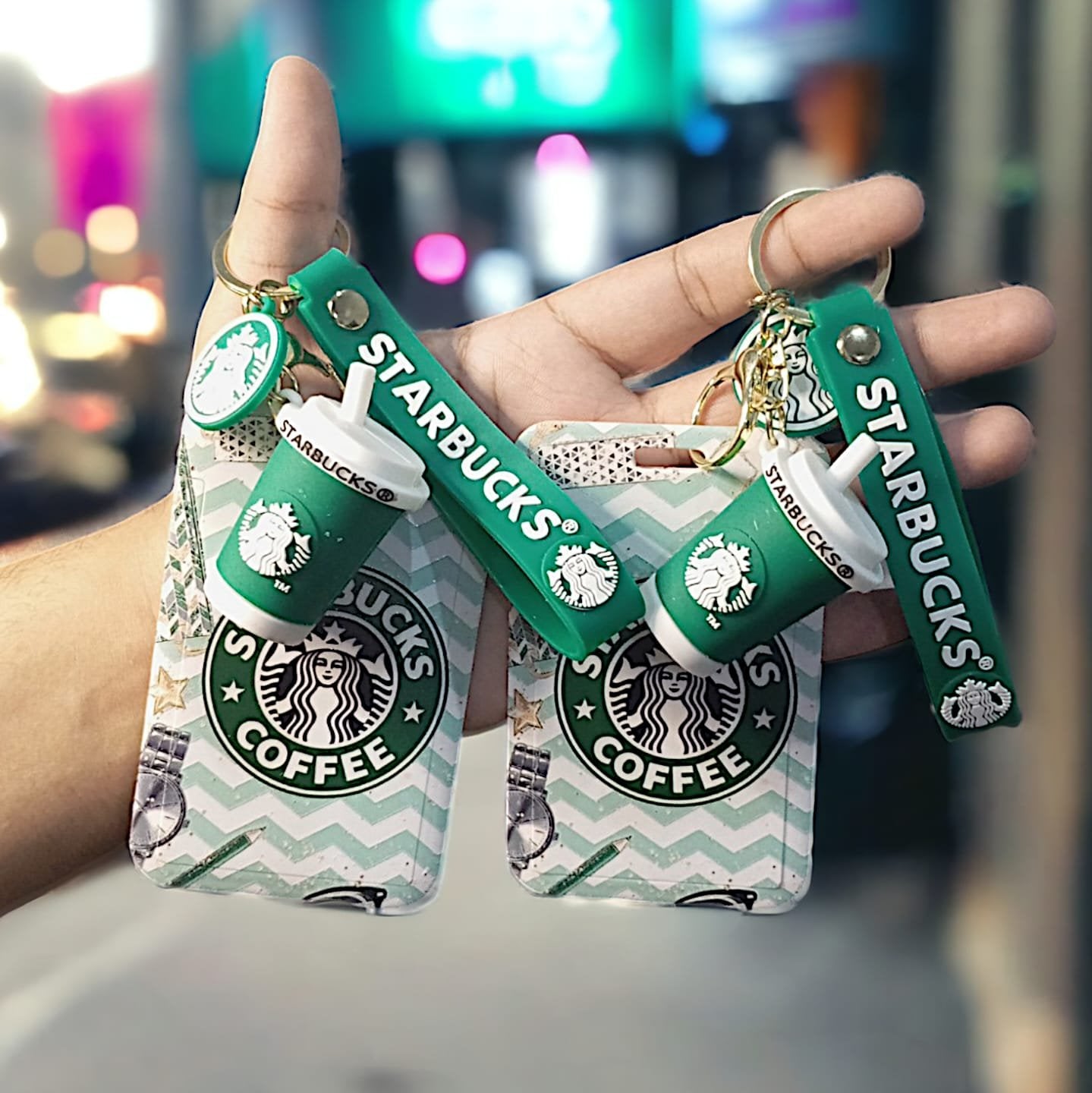 Starbucks ID Card Keychain